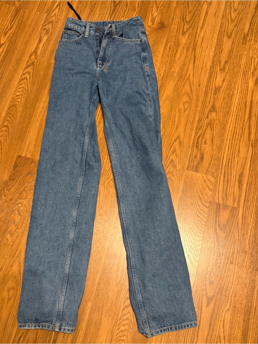 Ksubi Women's Straight-Leg Jeans in Medium Blue Denim